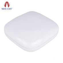 Nice-can Elegant White Printing Small Metal Jewelry case Tin Packaging Box for Jewel